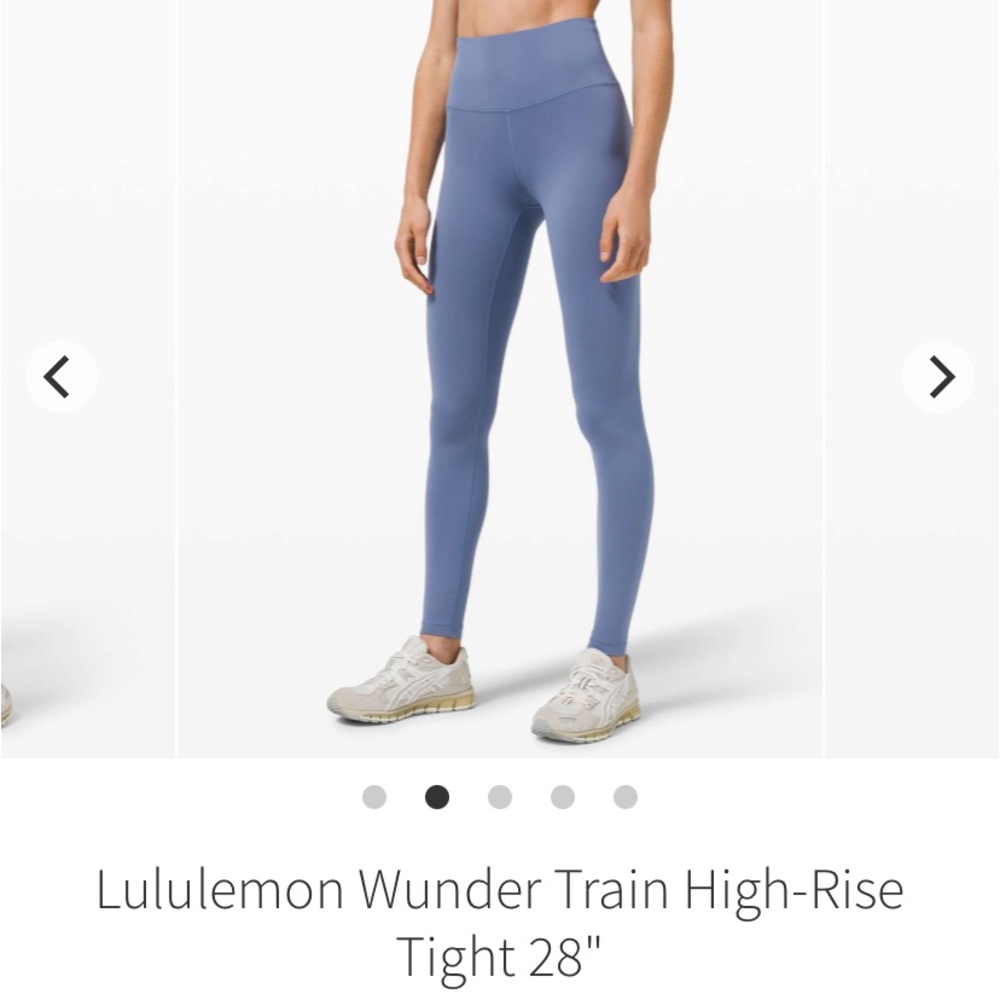 Lululemon NWT Wunder Train High Rise Tight 28 Legging Blue
